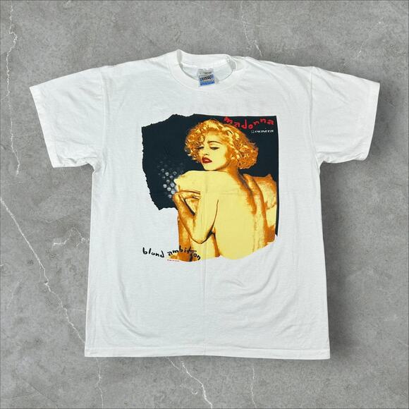 Brand not known Other - Vintage Madonna 1990 Blond Ambition Tour Sz Large Single Stitch Reprint T-Shirt